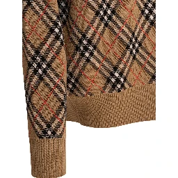 Wool blend crew neck sweater