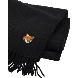 Virgin wool fox scarf