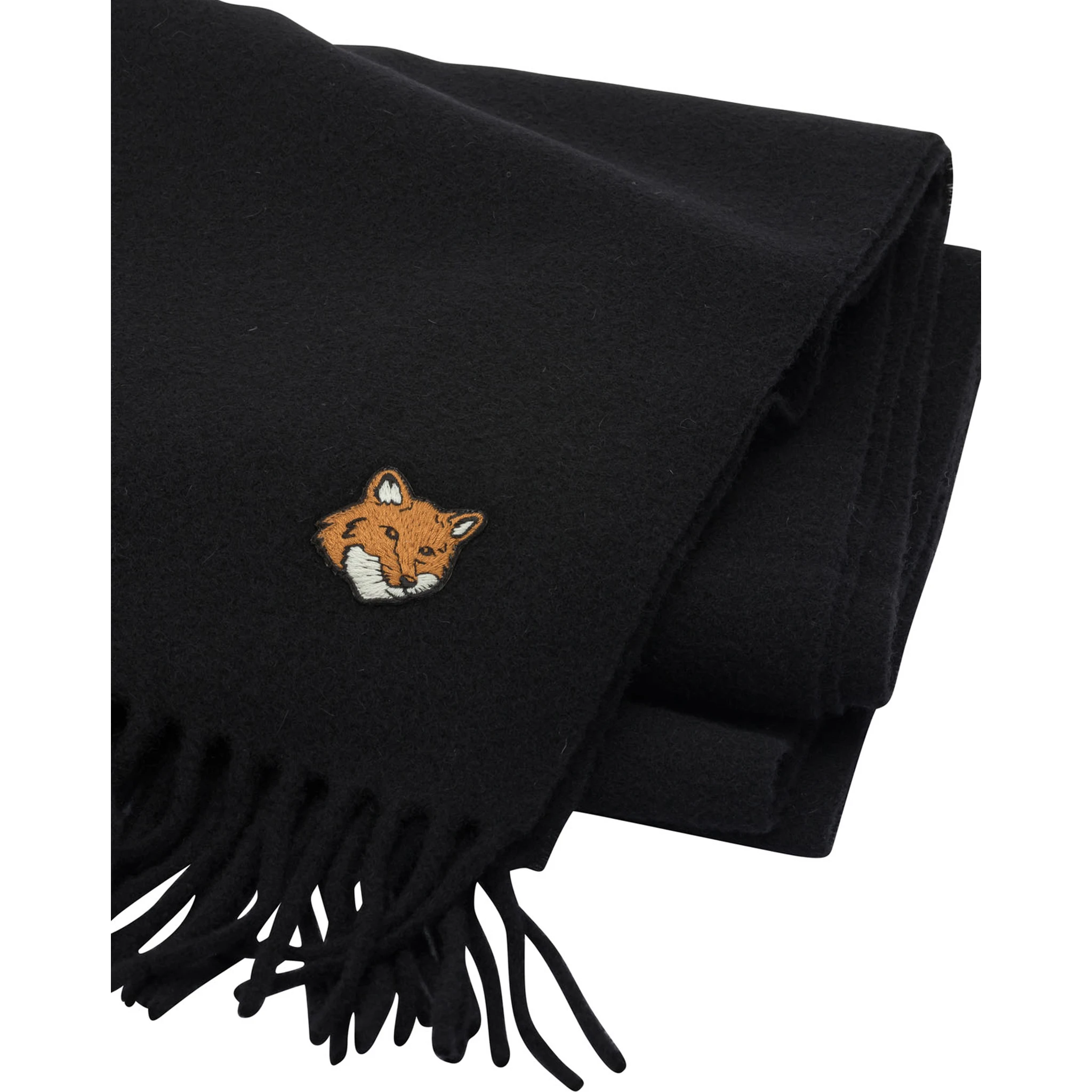 Virgin wool fox scarf