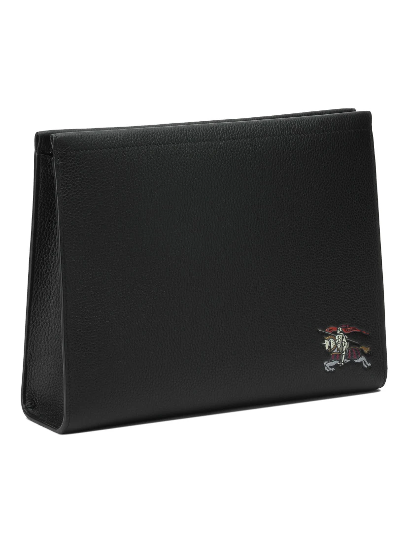 Leather clutch bag with EKD