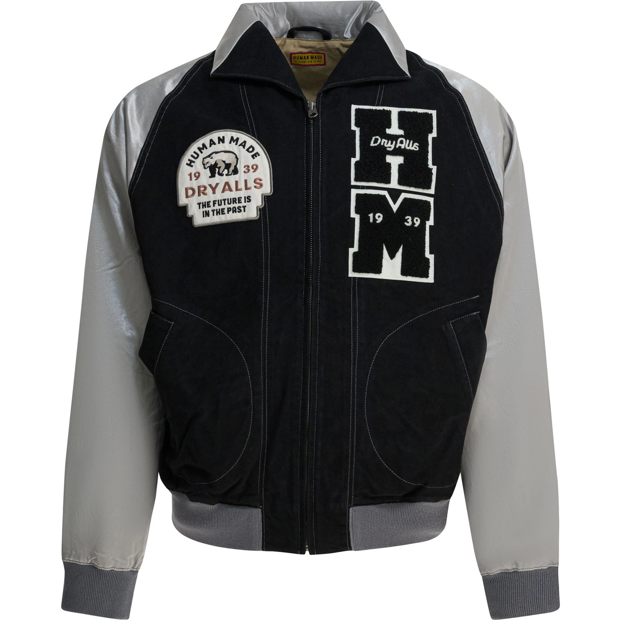 Satin "Varsity" Bomber Jacket