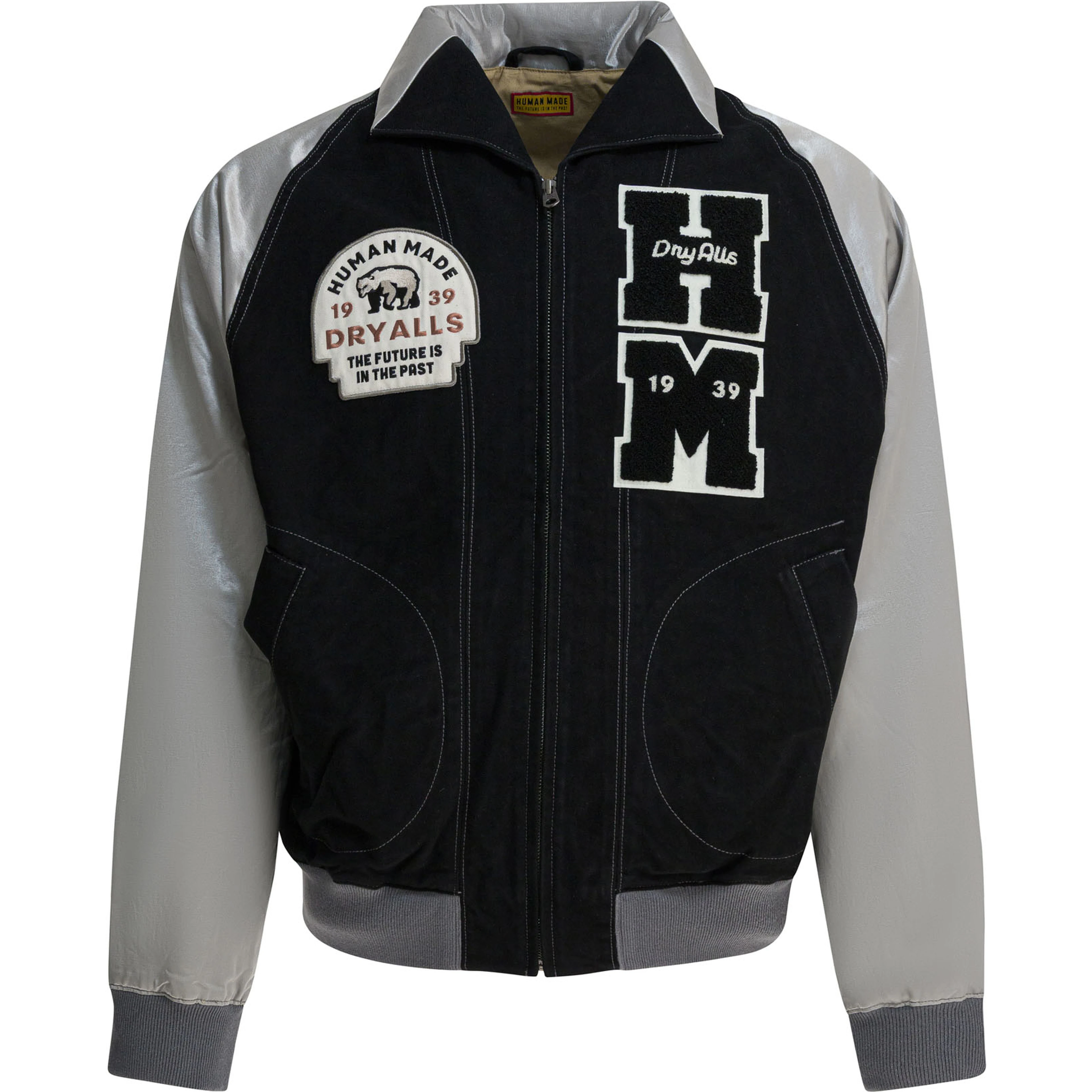 Satin "Varsity" Bomber Jacket