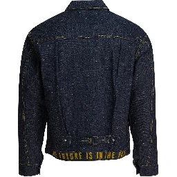 Denim overshirt jacket