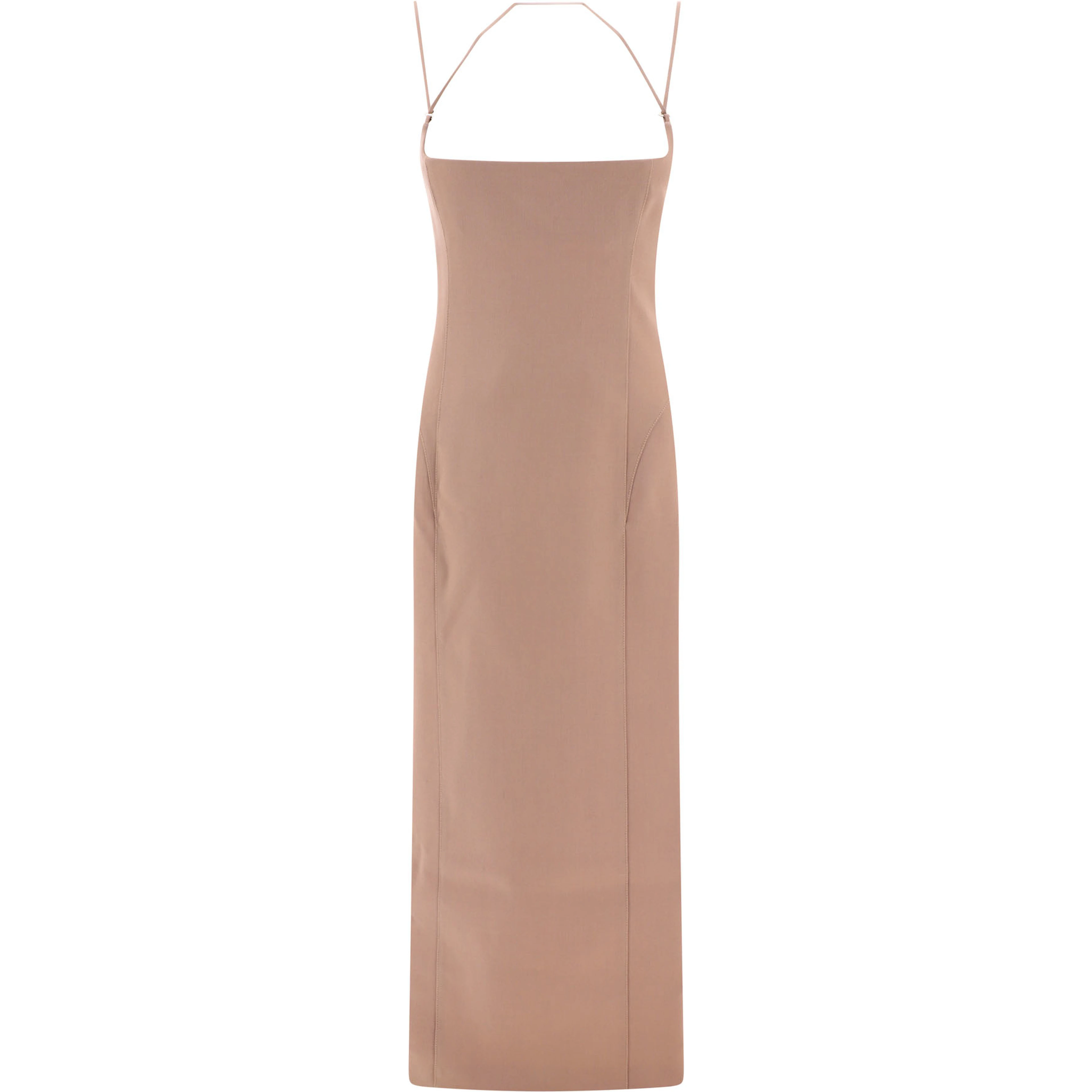 فستان ميدي من قماش الغبردين