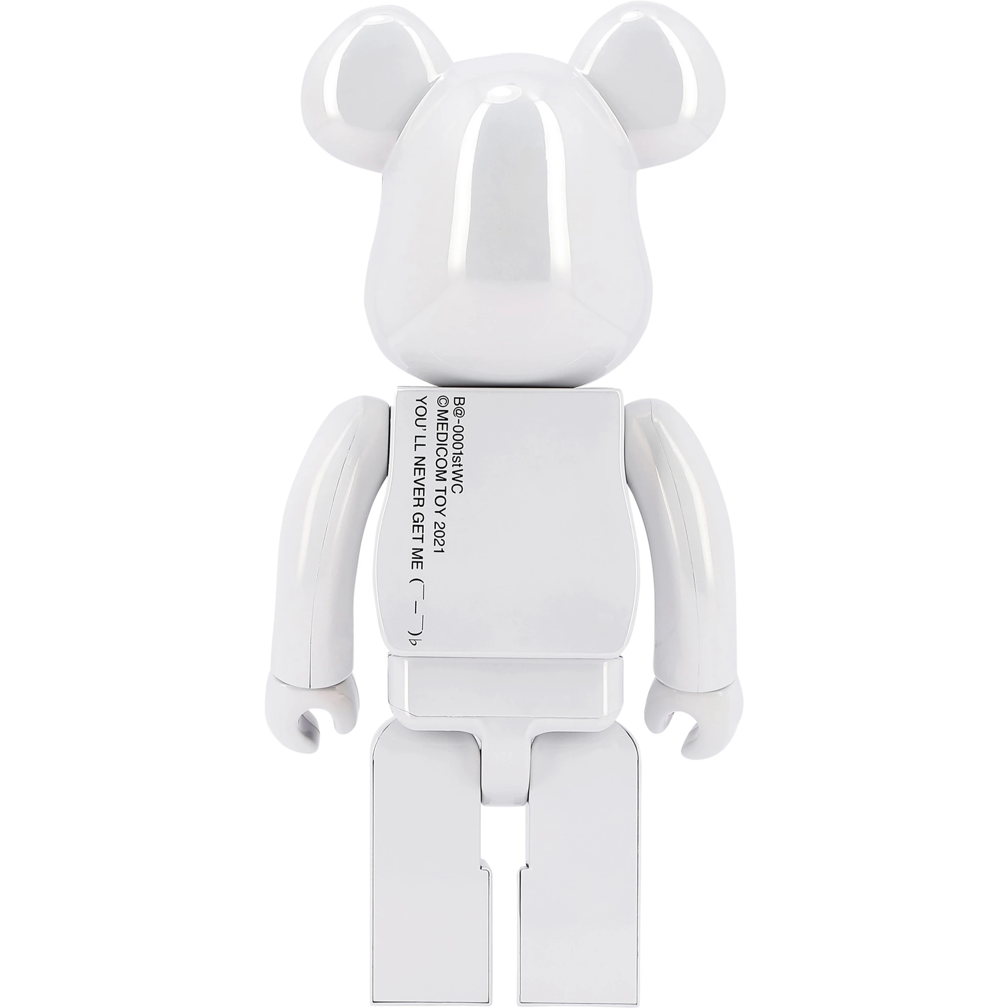 "Be@rbrick 1st Model White Chrome" 400% toy