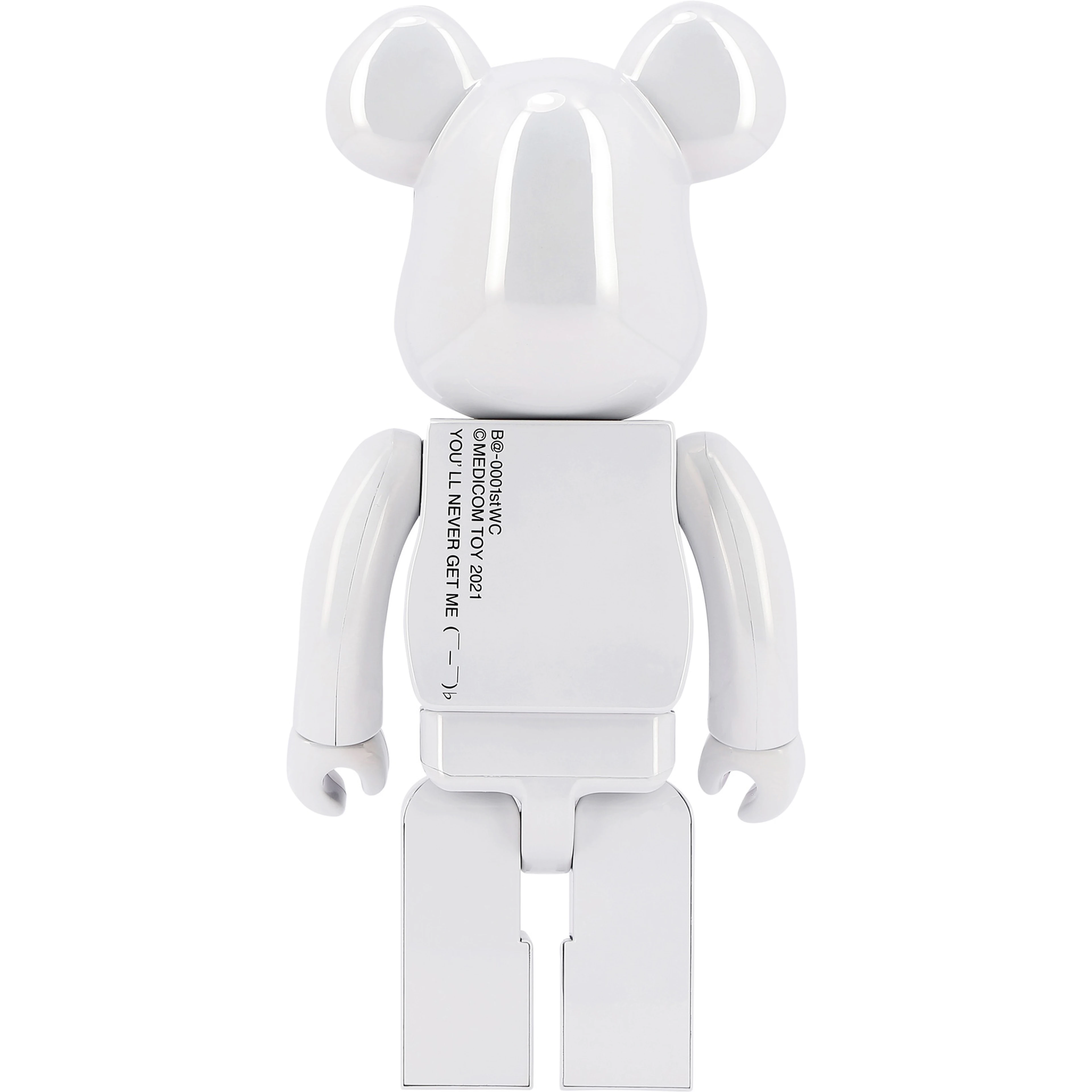"Be@rbrick 1st Model White Chrome" 400% toy