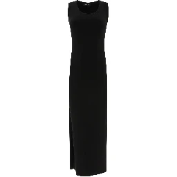 Ribbed jersey sleeveless dress