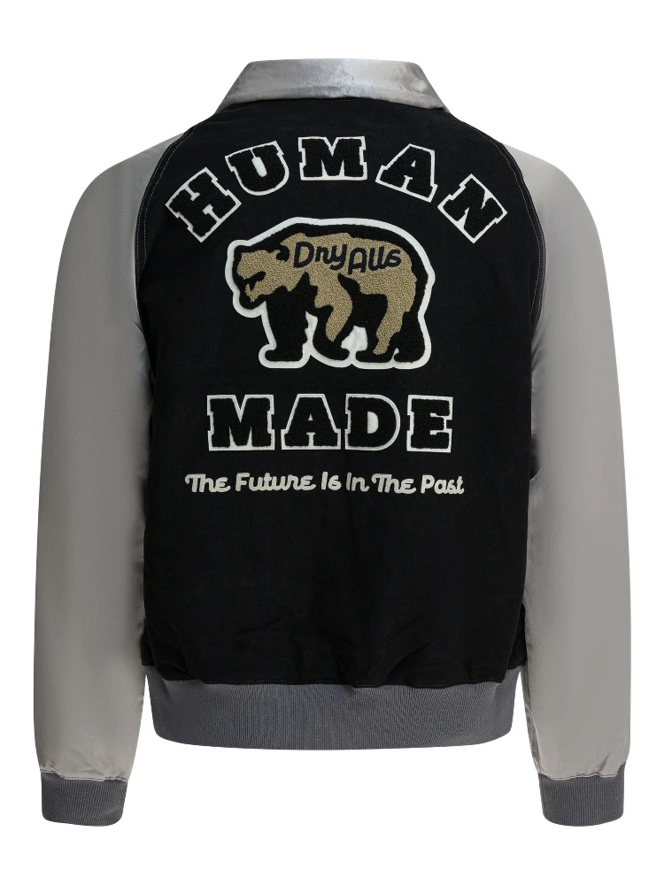 Satin "Varsity" Bomber Jacket alternative