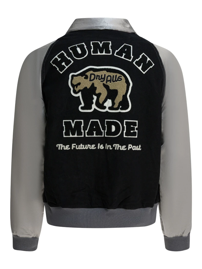 Satin "Varsity" Bomber Jacket