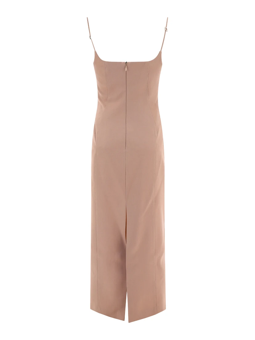 Gabardine midi dress