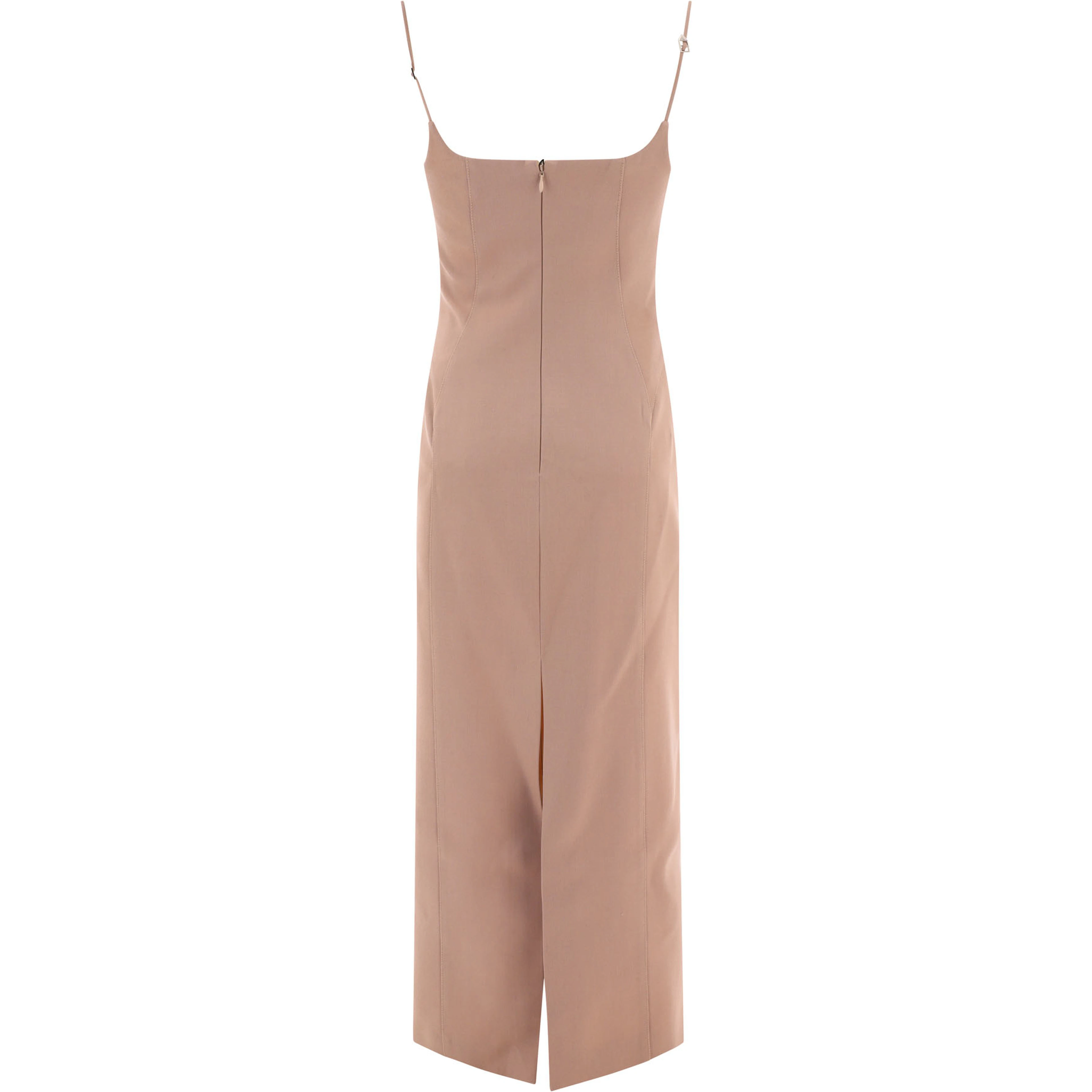 فستان ميدي من قماش الغبردين
