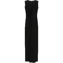 Ribbed jersey sleeveless dress