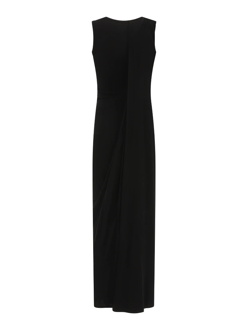 Ribbed jersey sleeveless dress