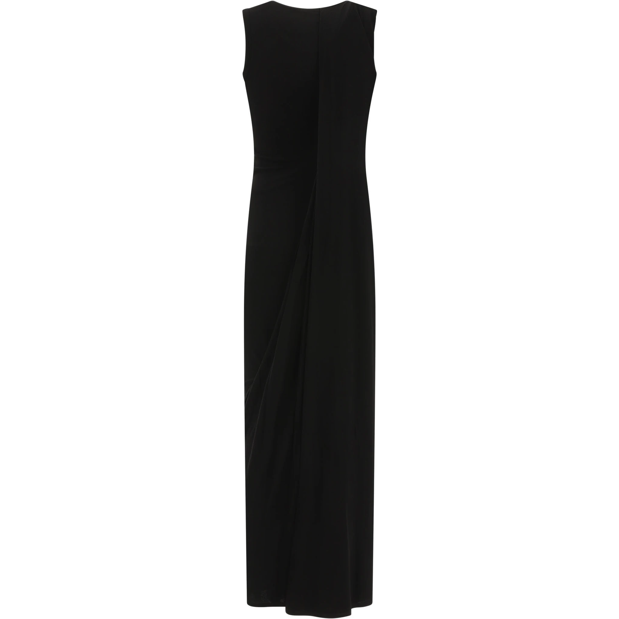 Ribbed jersey sleeveless dress