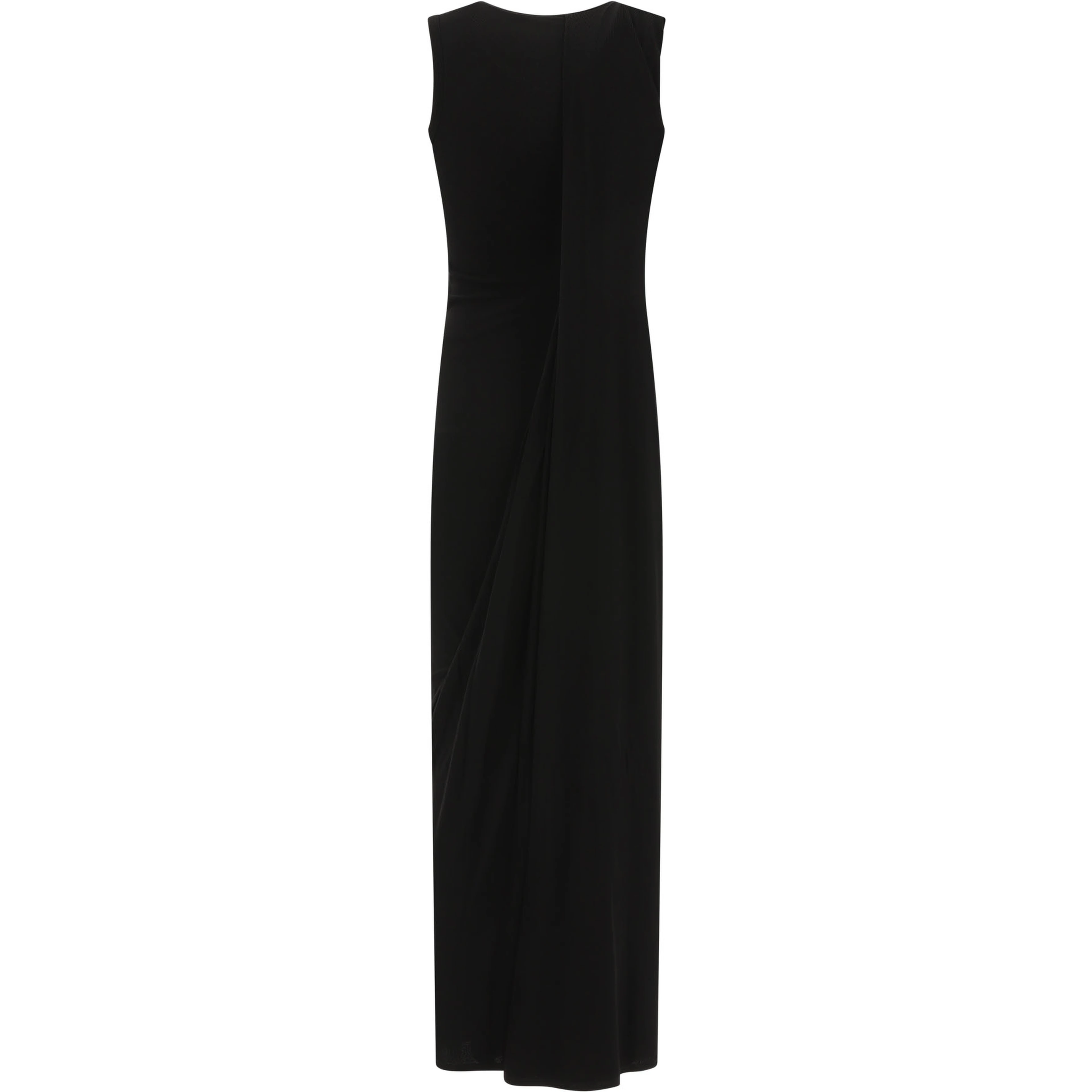 Ribbed jersey sleeveless dress
