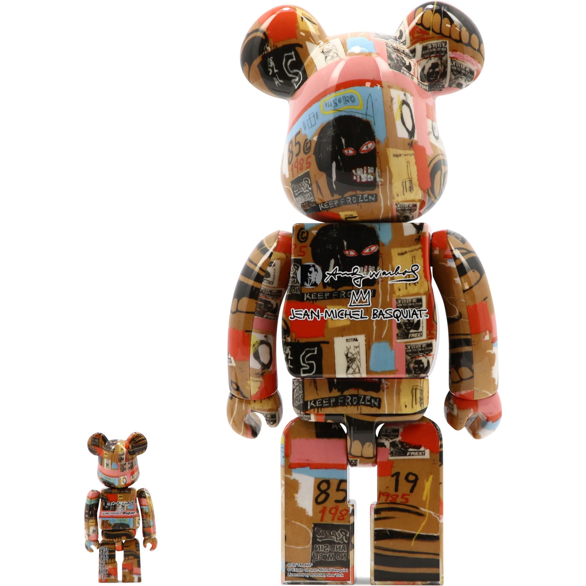 "Be@rbrick Andy Warhol" 100% and 400% toy