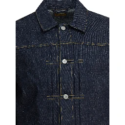 Denim overshirt jacket