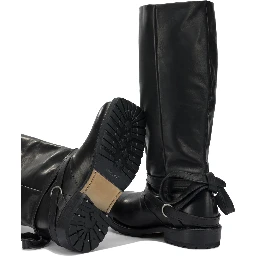 "Cattle Hide" knee boots