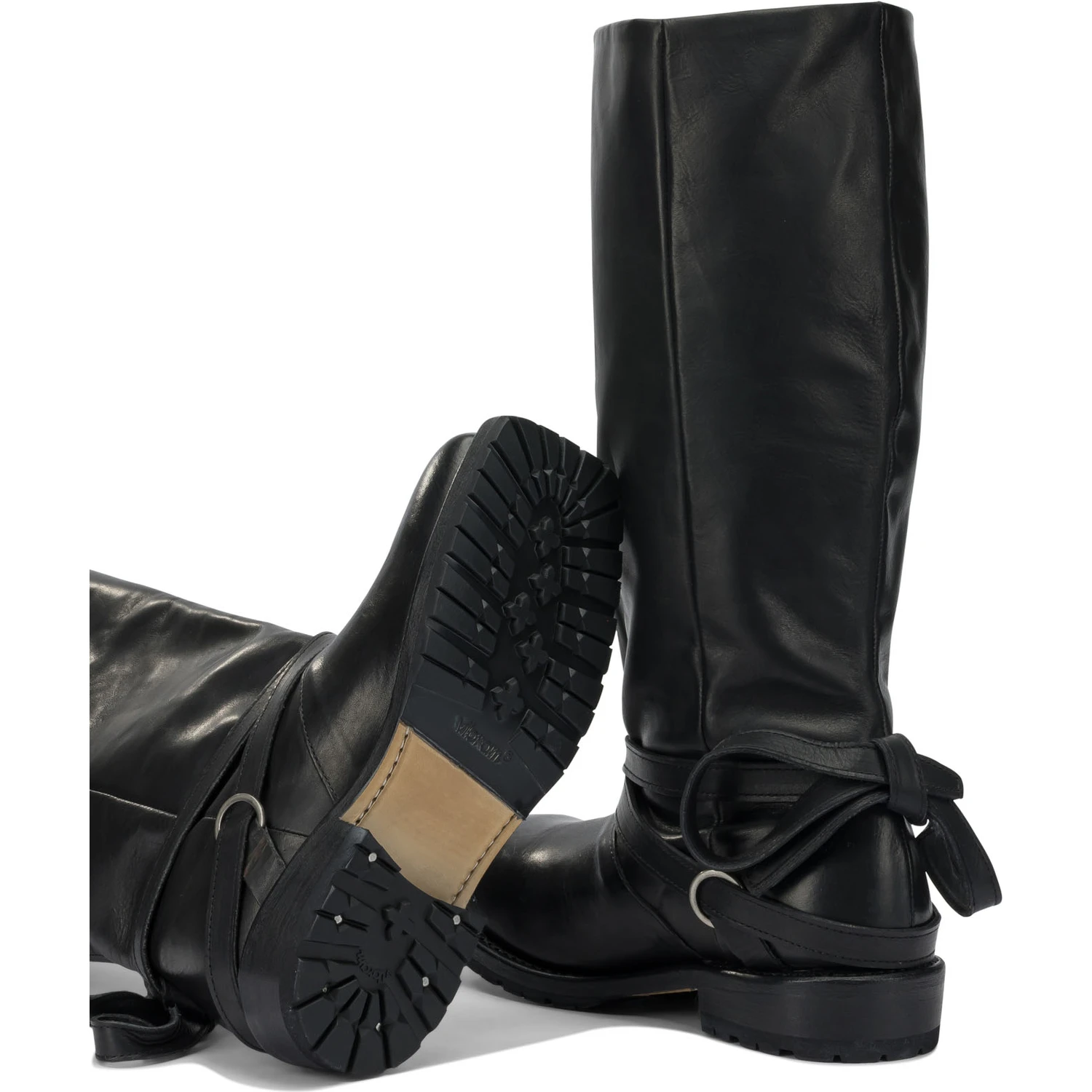 "Cattle Hide" knee boots