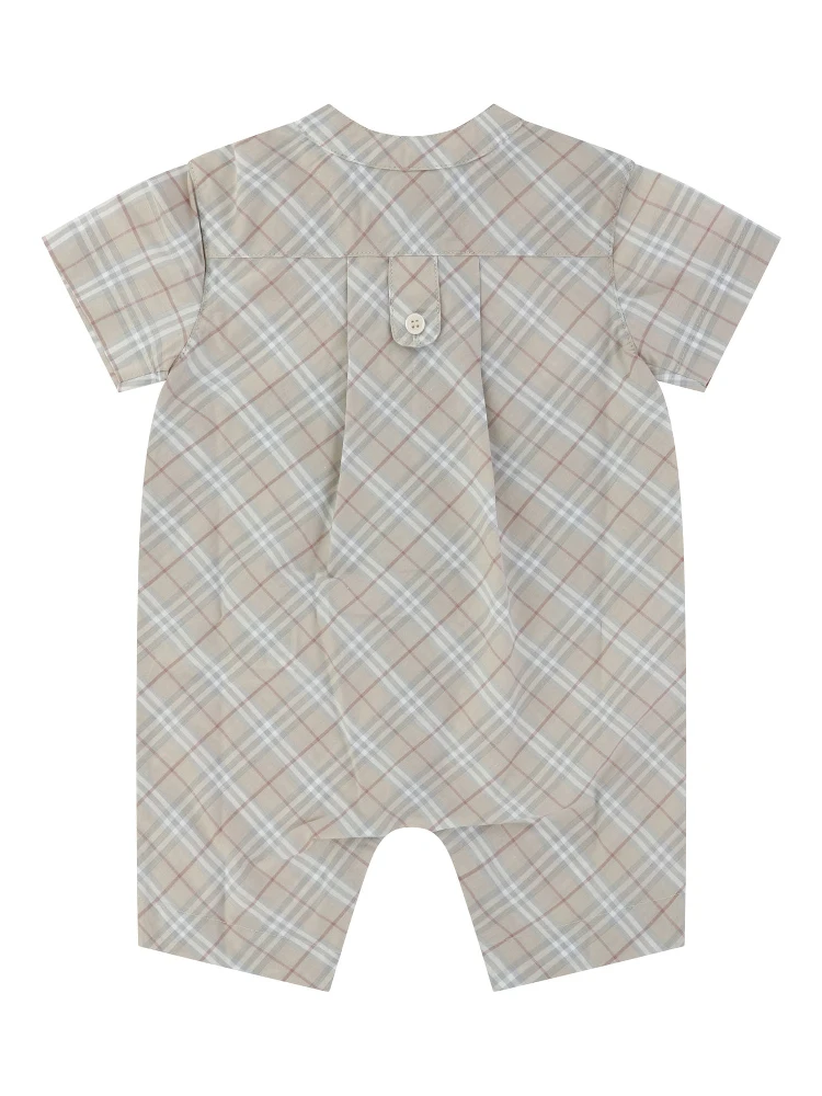 Check cotton playsuit alternative