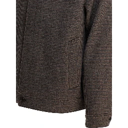Houndstooth overshirt jacket