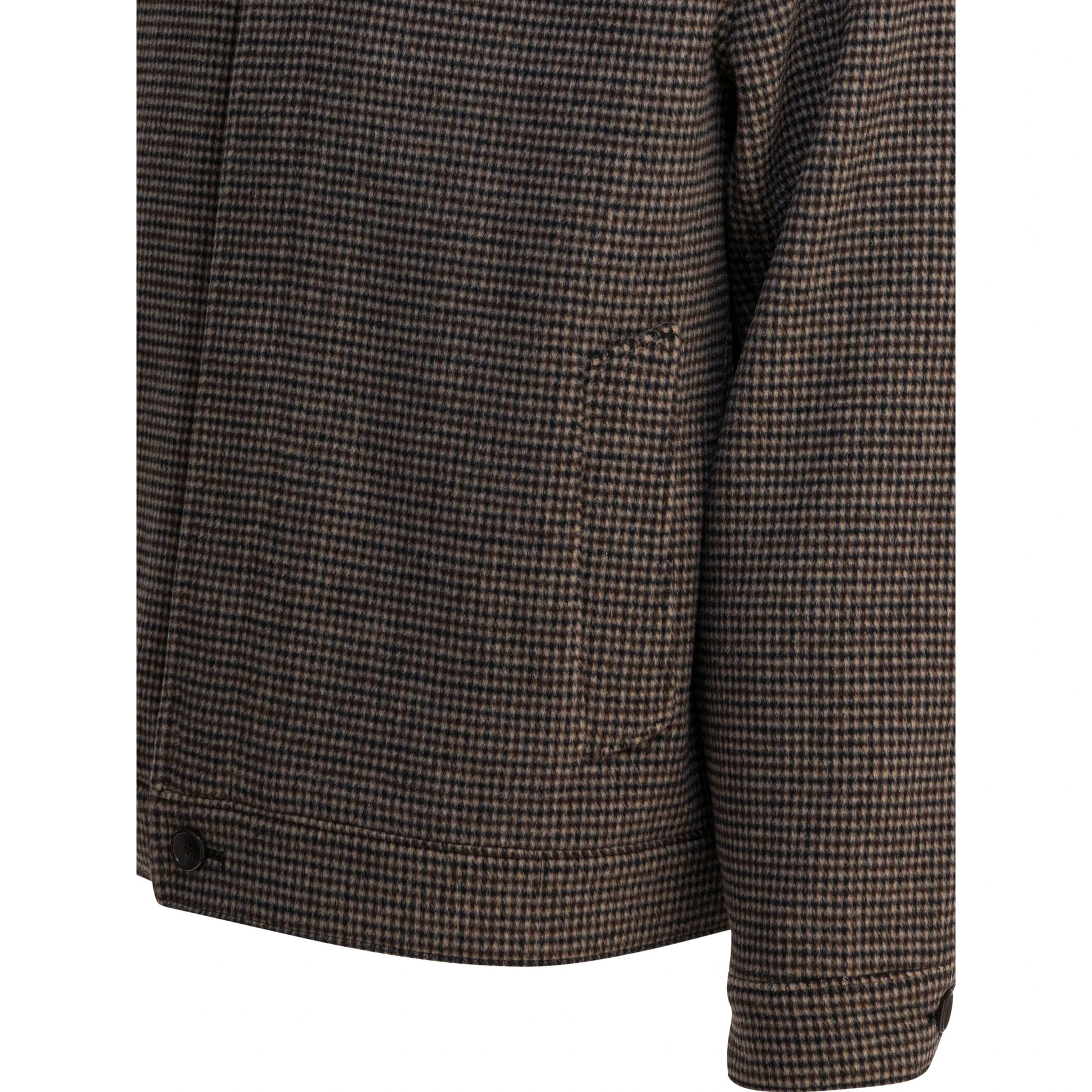 Houndstooth overshirt jacket
