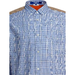 Check shirt with quilted inserts