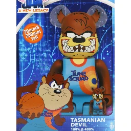 "Be@rbrick Tasmanian Devil Space Jam 400%+100%" toy