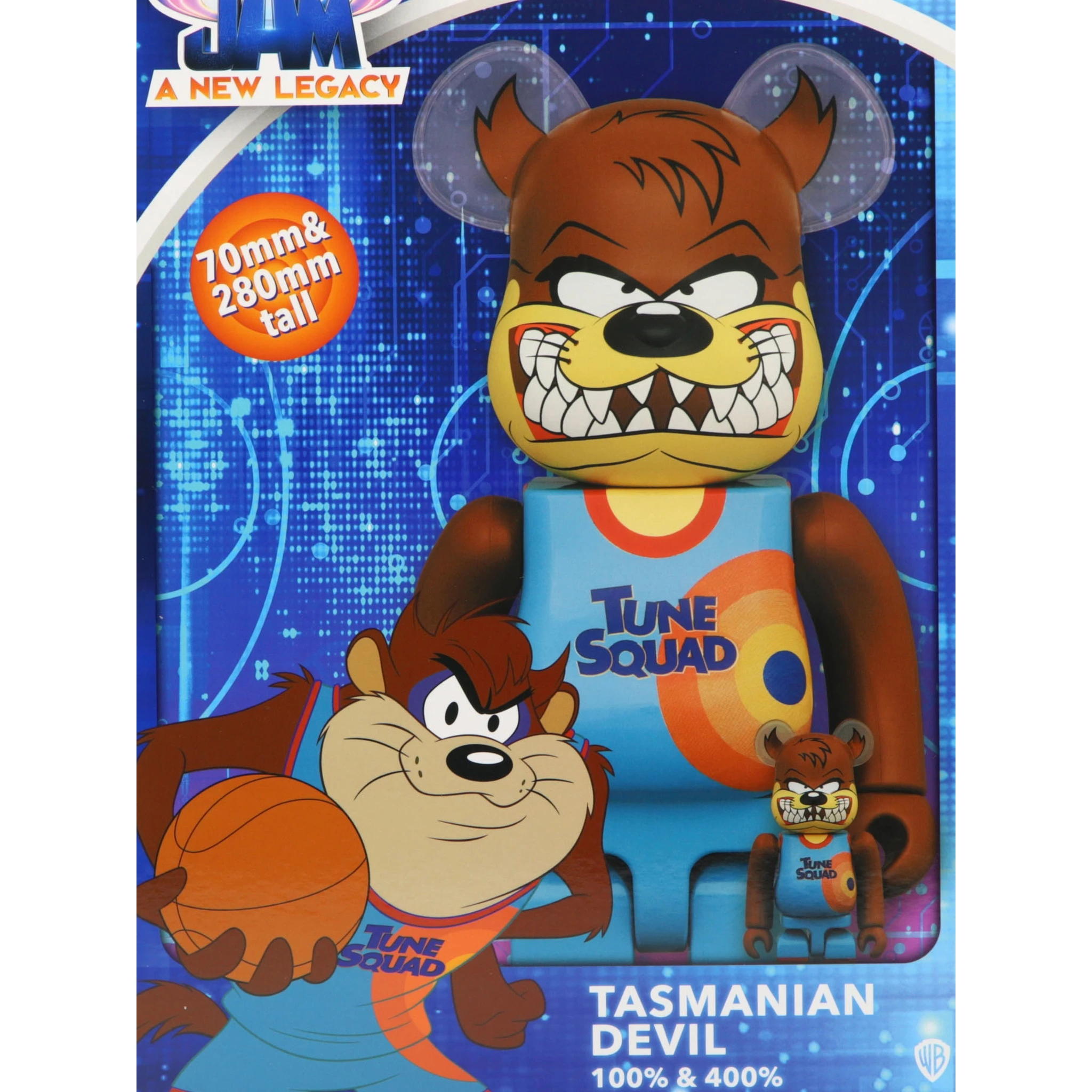 "Be@rbrick Tasmanian Devil Space Jam 400%+100%" toy