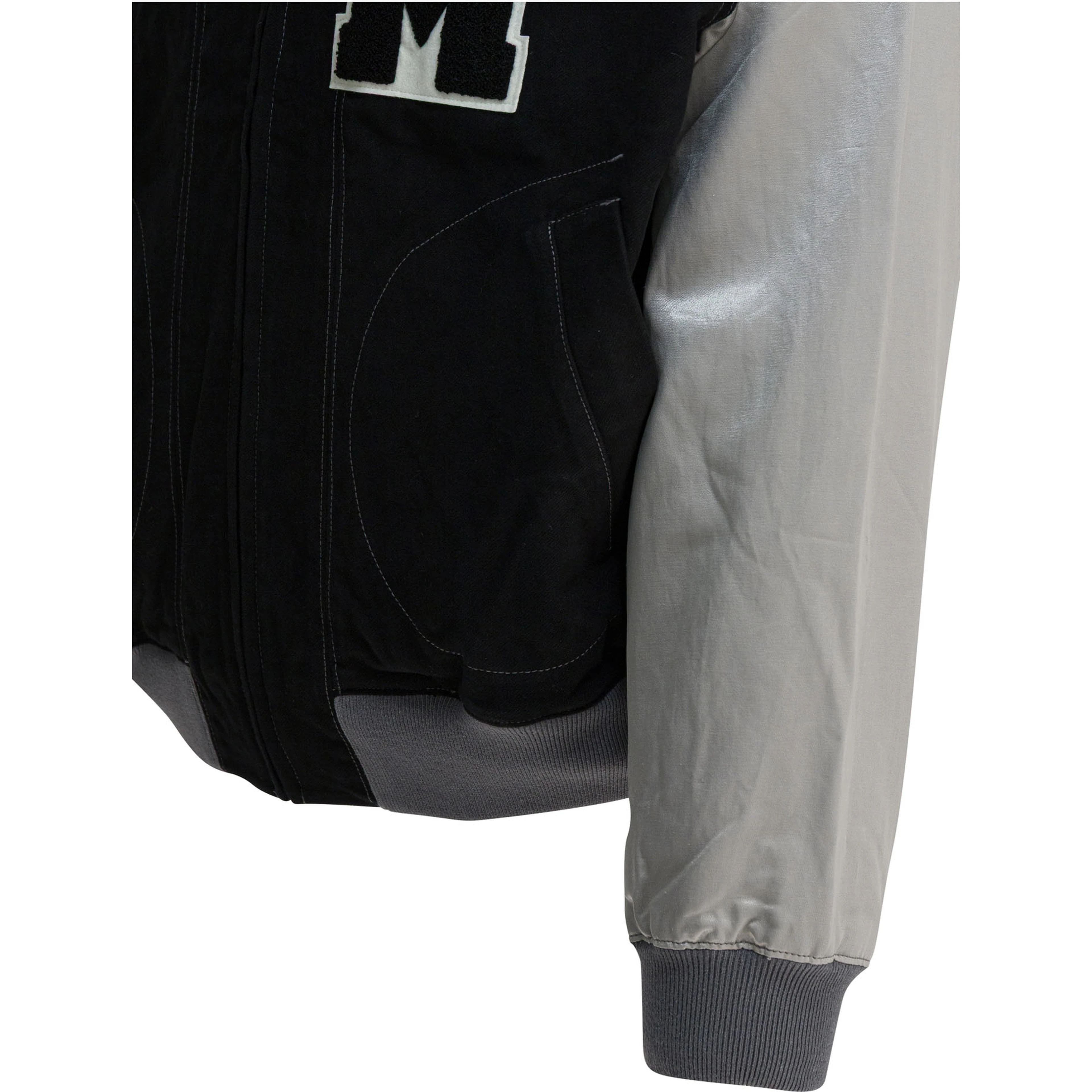 Satin "Varsity" Bomber Jacket
