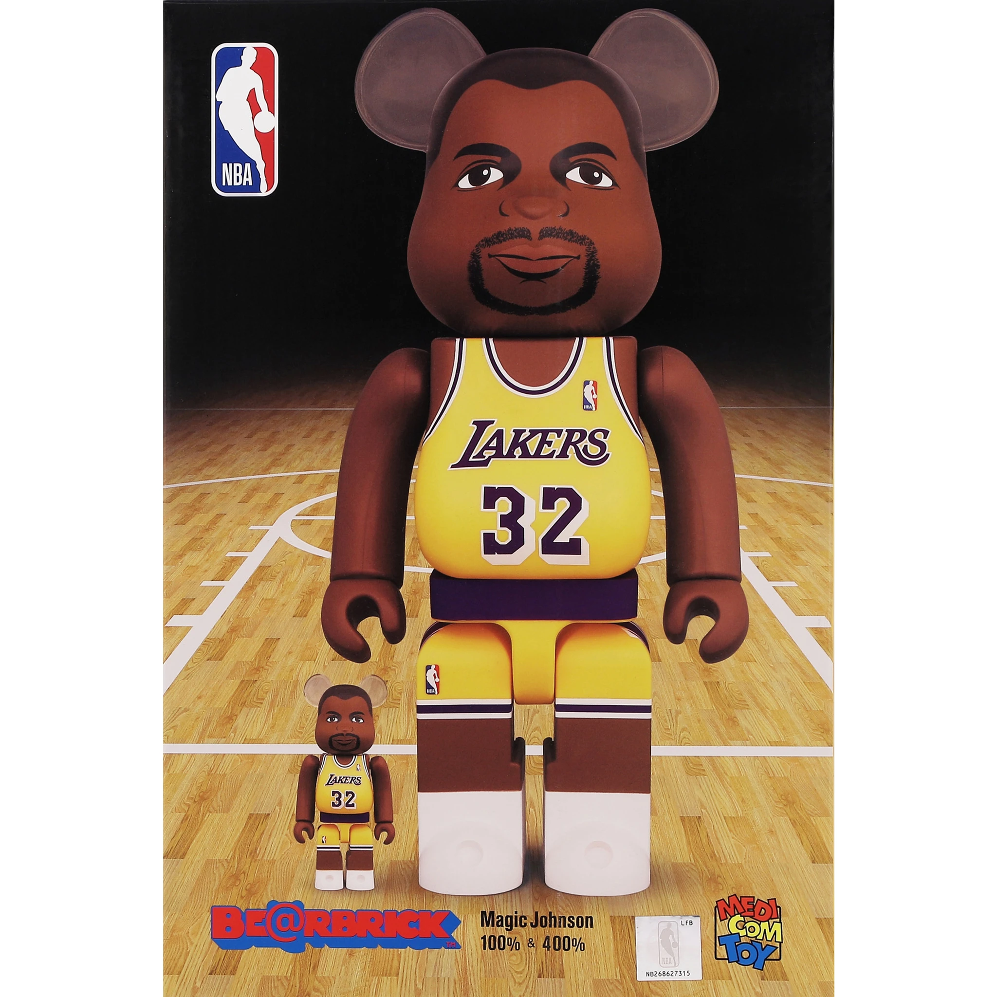 "Be@rbrick Magic Johnson" 100% and 400% toy