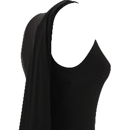 Ribbed jersey sleeveless dress