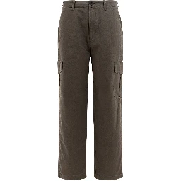 Cotton and linen cargo trousers