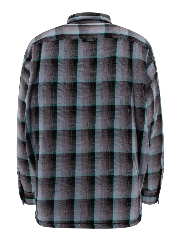 Padded check overshirt alternative