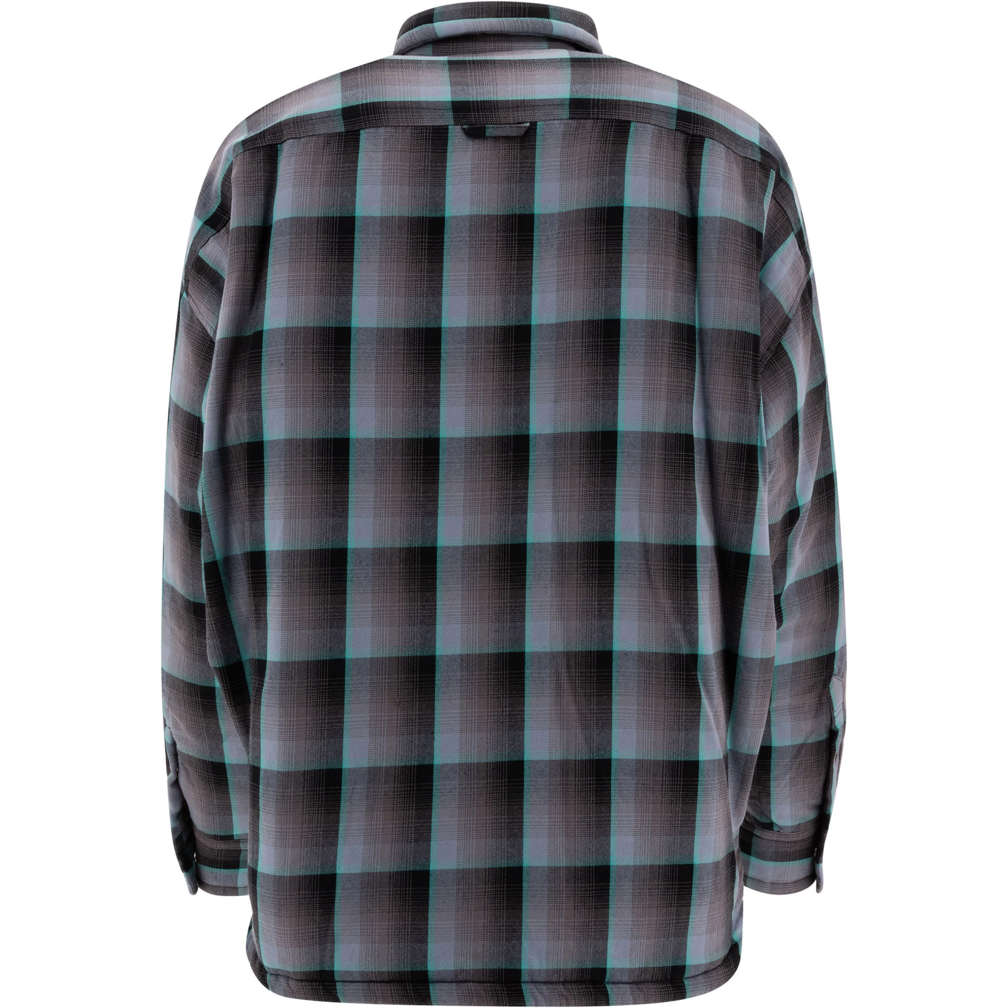 Padded check overshirt