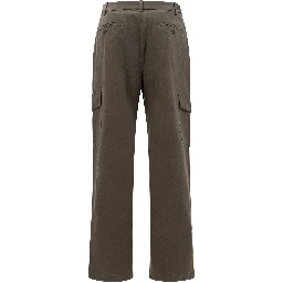 Cotton and linen cargo trousers