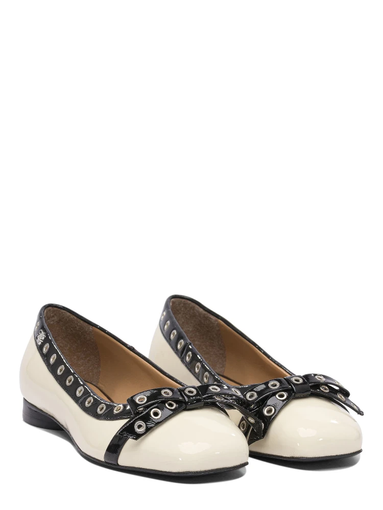 Eyelet bow ballet flats alternative