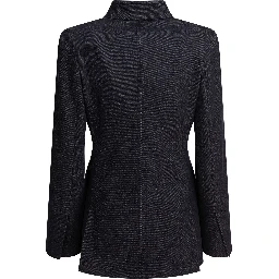 Denim-effect blazer