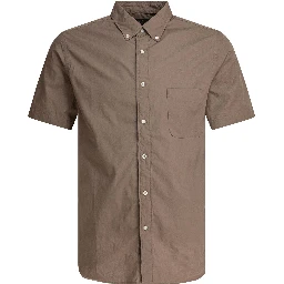 Shirt with button-down collar