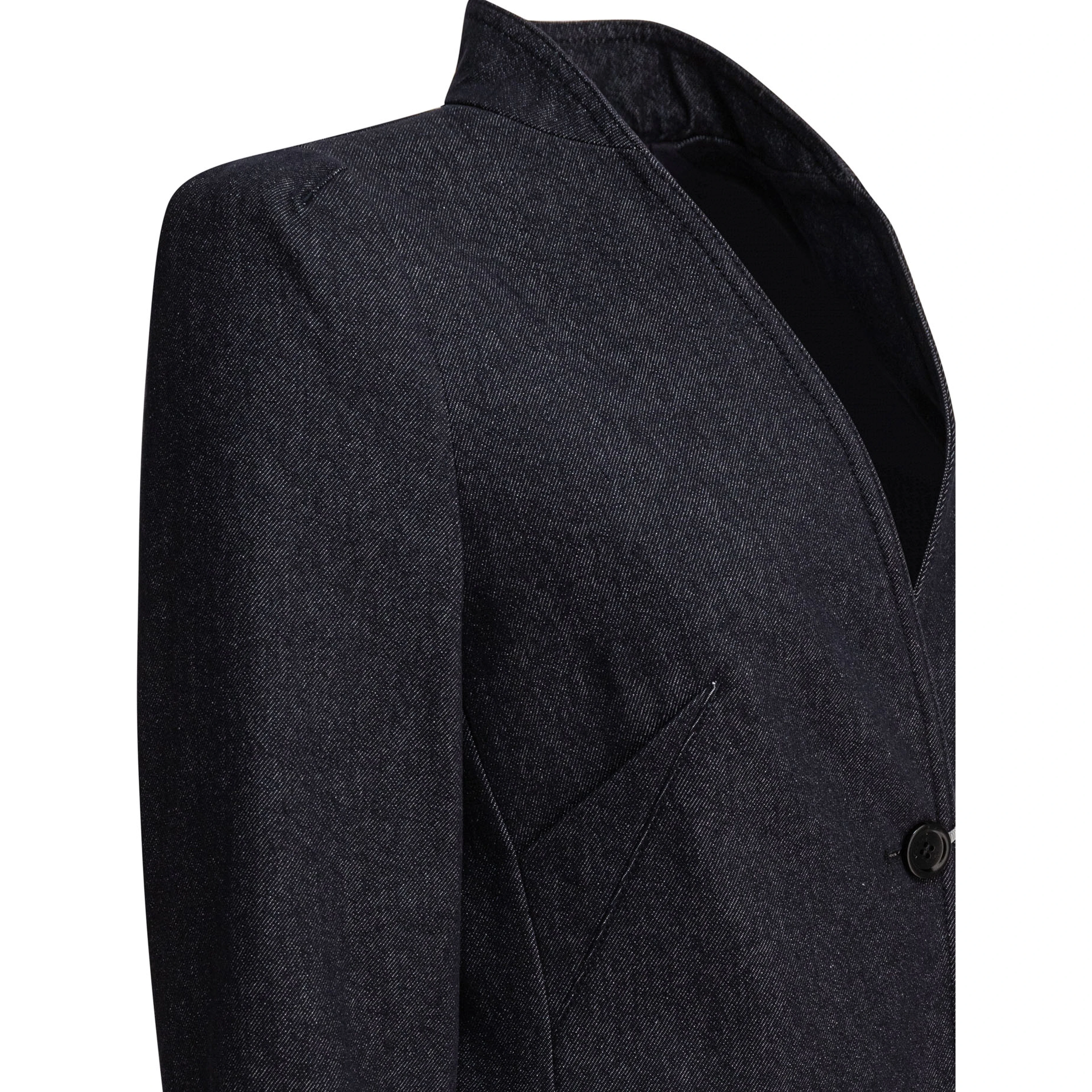 Denim-effect blazer