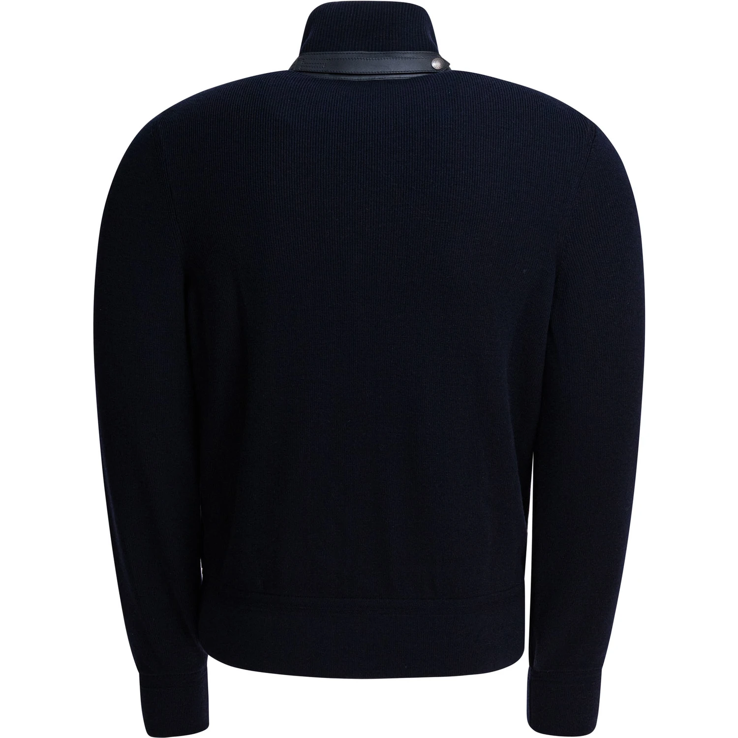 Nylon and wool short down jacket