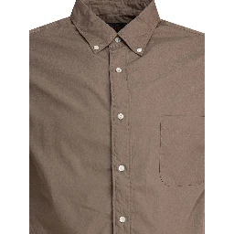 Shirt with button-down collar