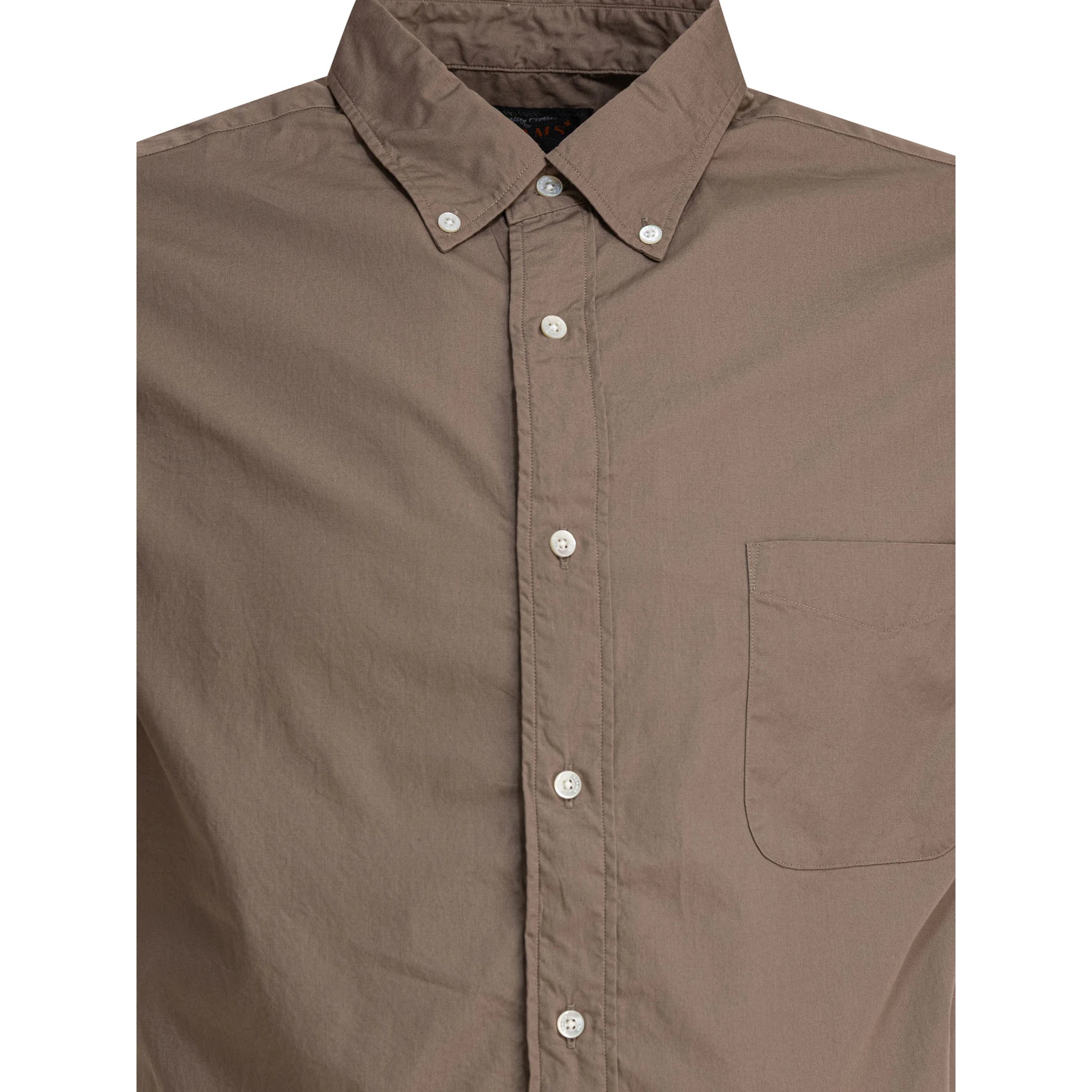 Shirt with button-down collar