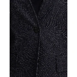 Denim-effect blazer