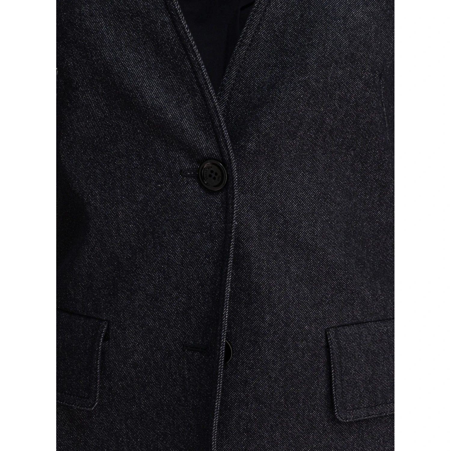 Denim-effect blazer