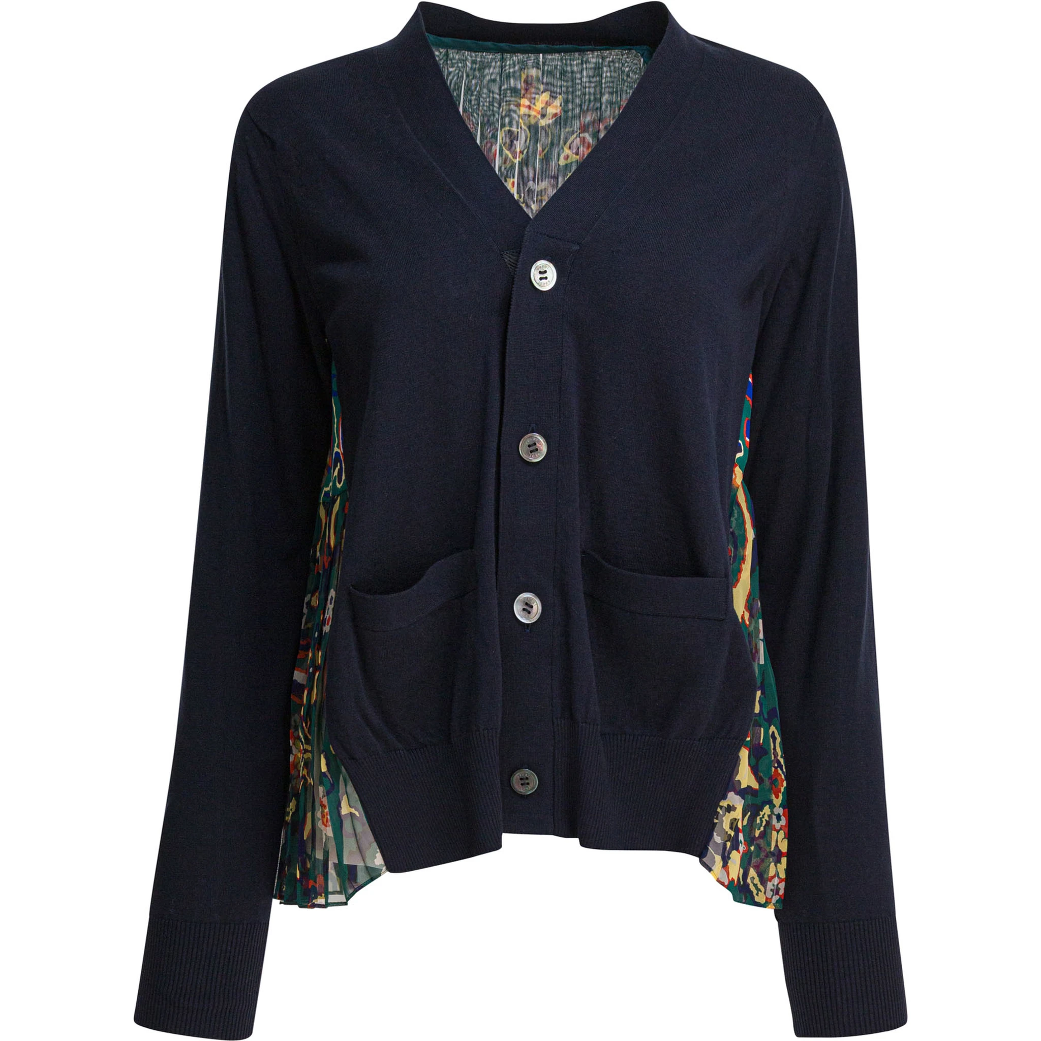 Cardigan with floral print
