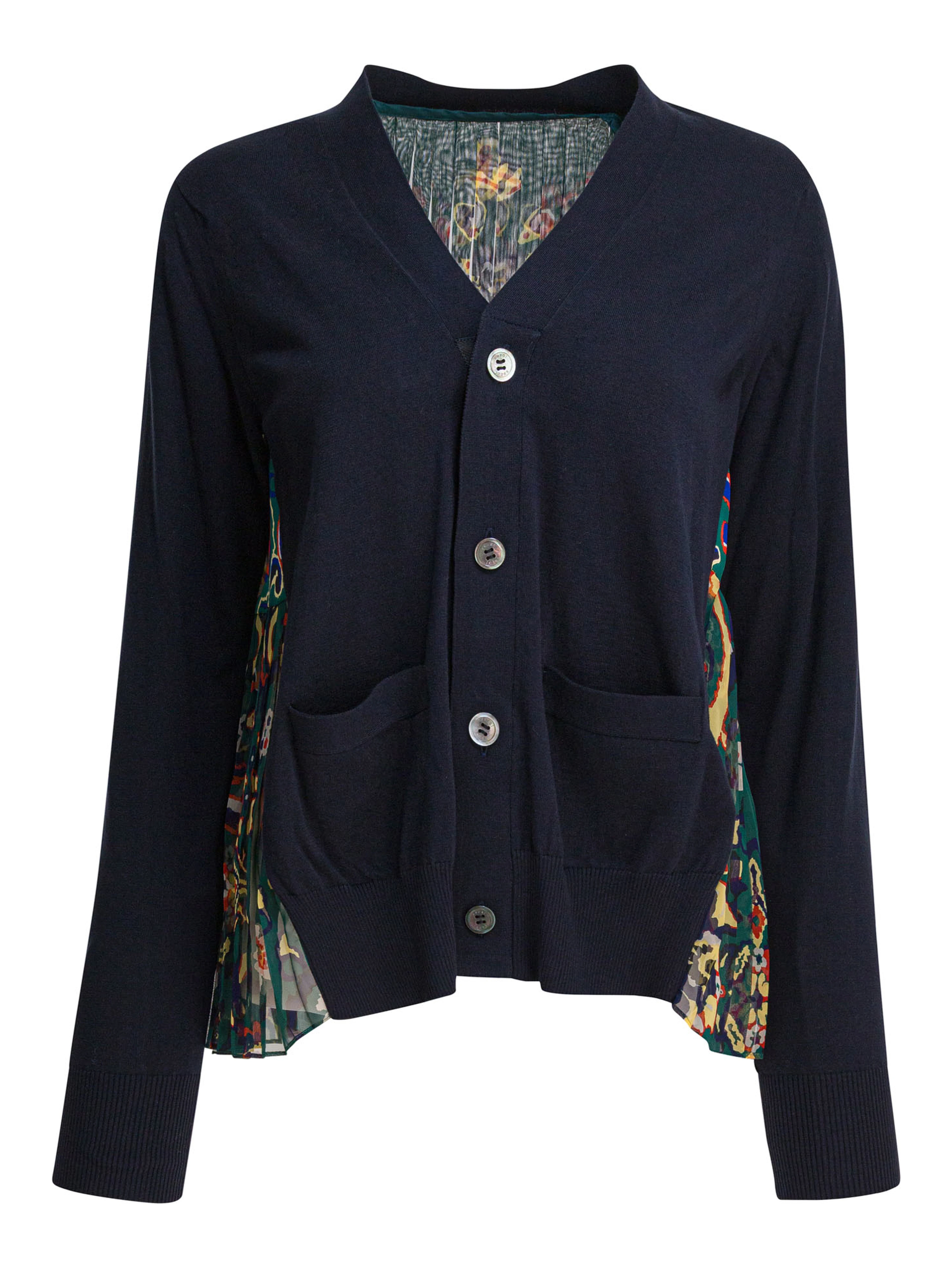 Cardigan with floral print