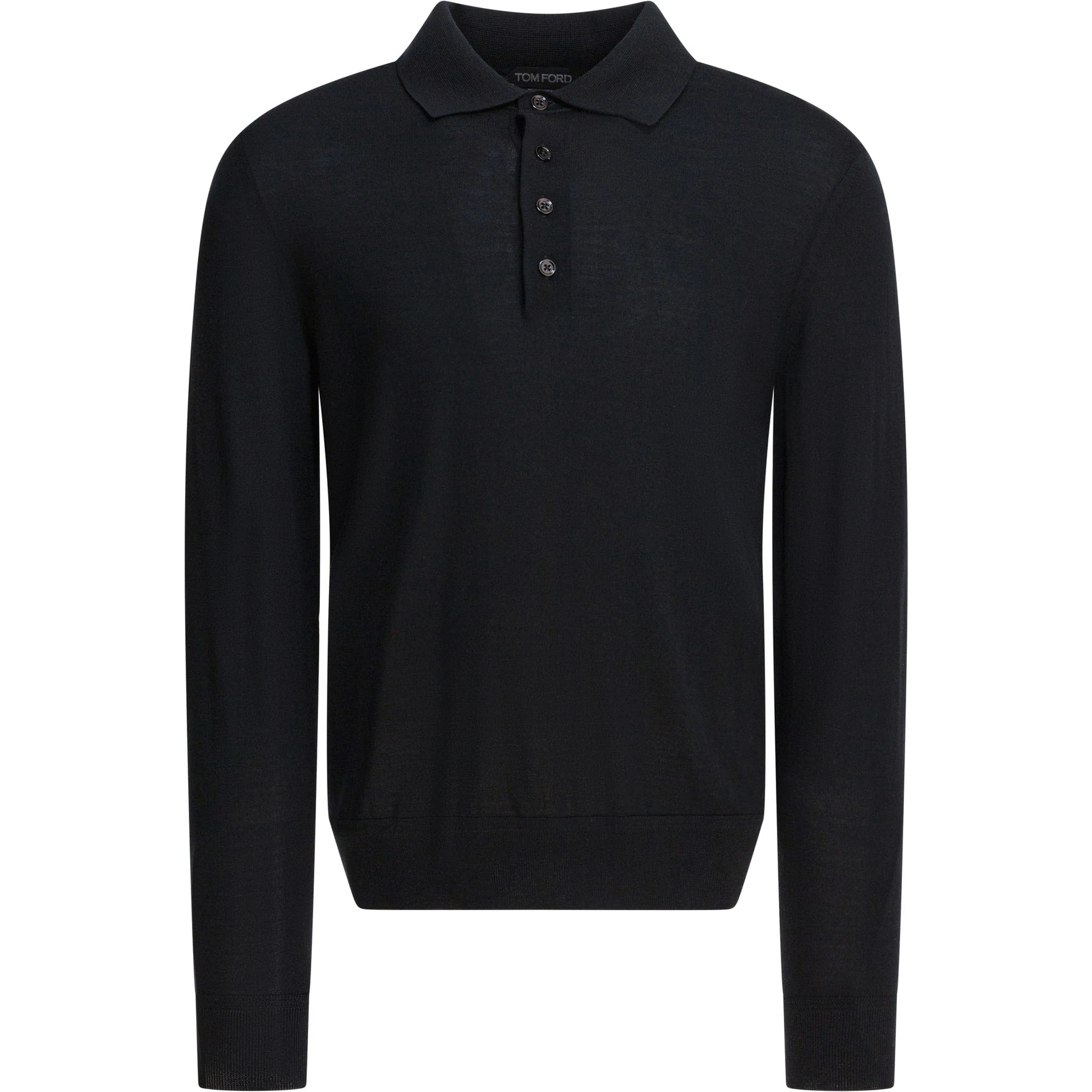 Long-sleeved polo shirt