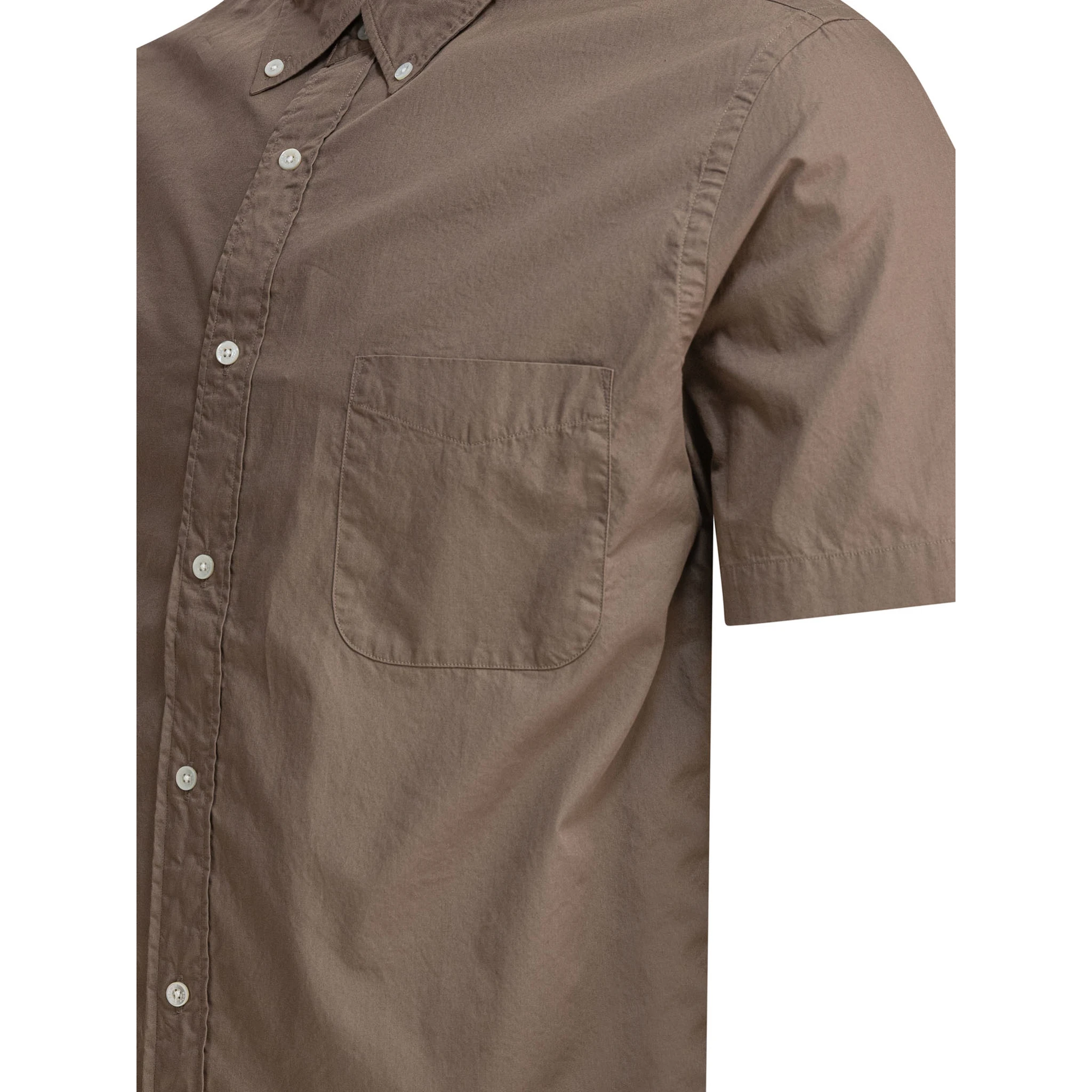 Shirt with button-down collar
