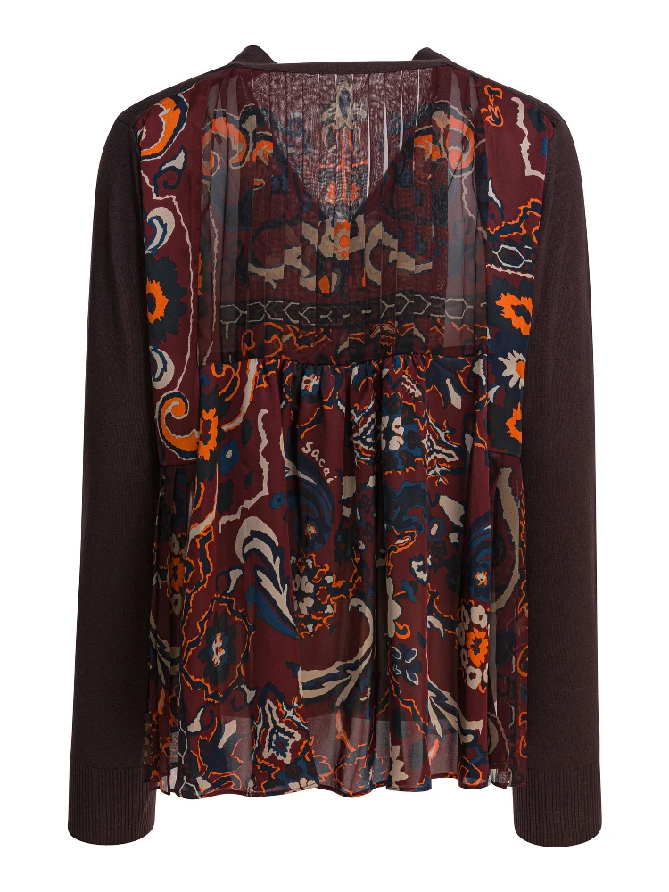 Cardigan with floral print alternative